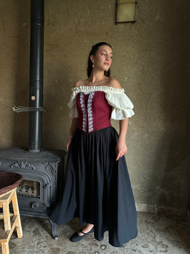 Dantelli Straplez Korse Büstiyer - 5 RENK