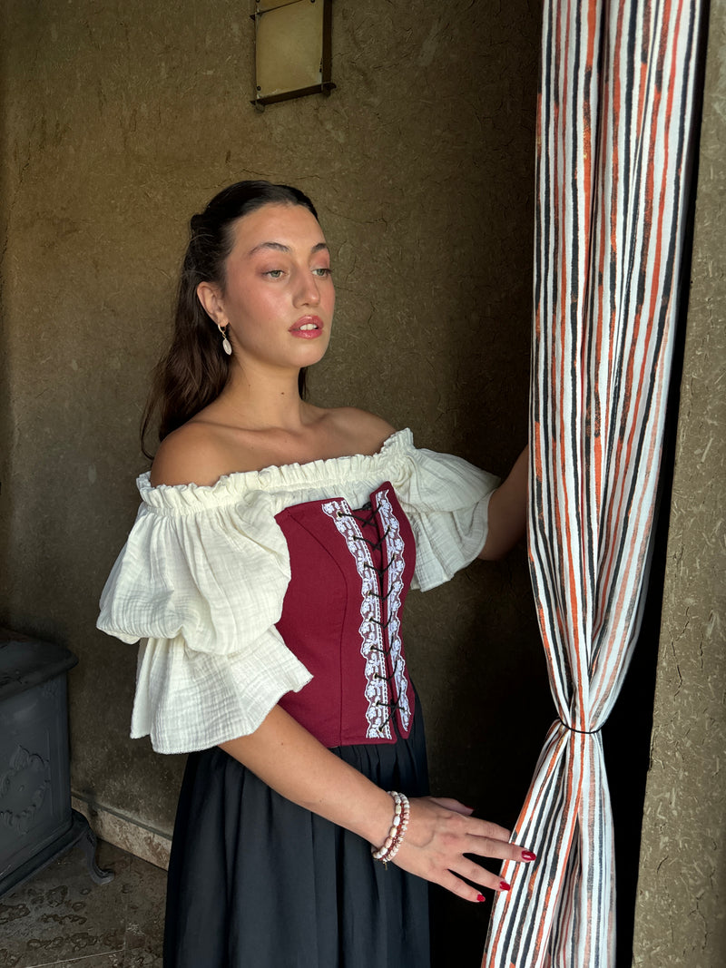 Dantelli Straplez Korse Büstiyer - 5 RENK