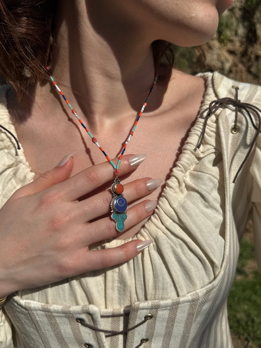 Handmade Alpaka Kolye