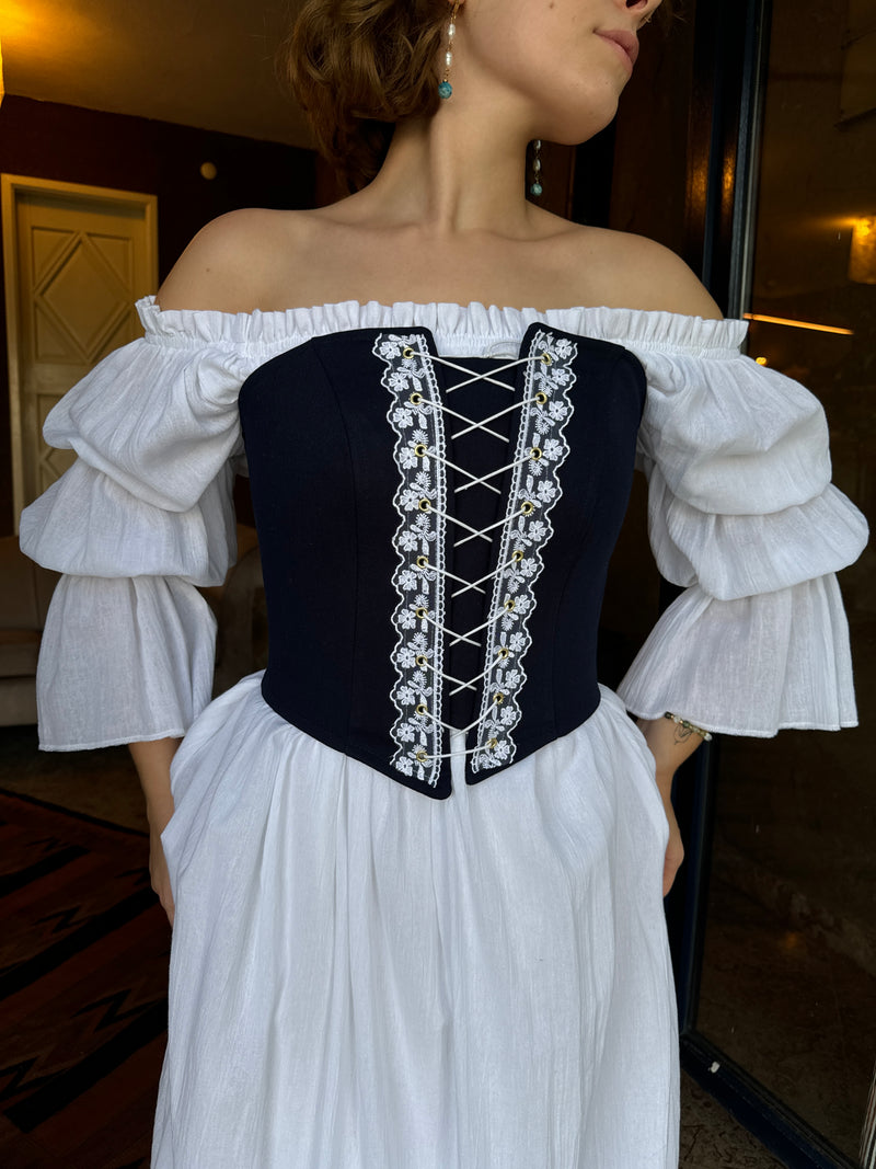 Dantelli Straplez Korse Büstiyer - 5 RENK