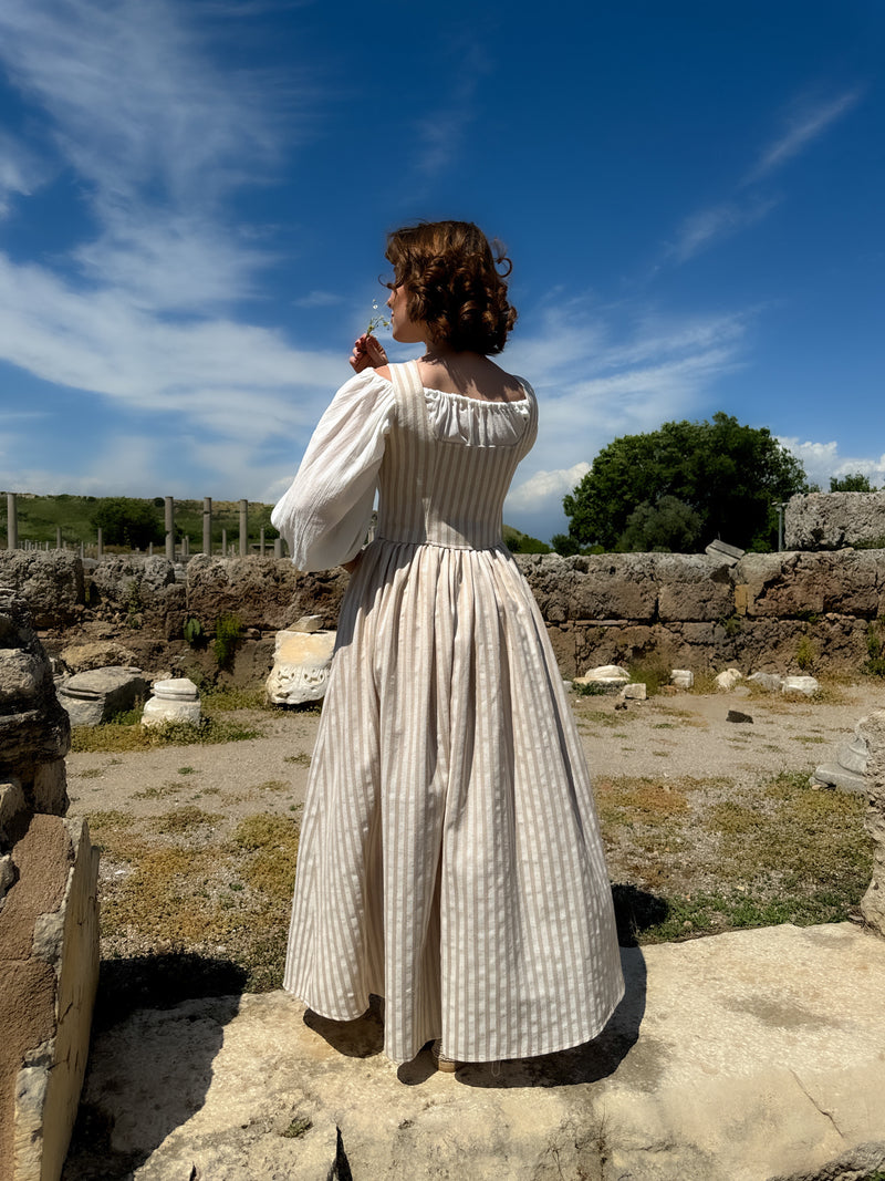 Linen Underbust Korse Büstiyer