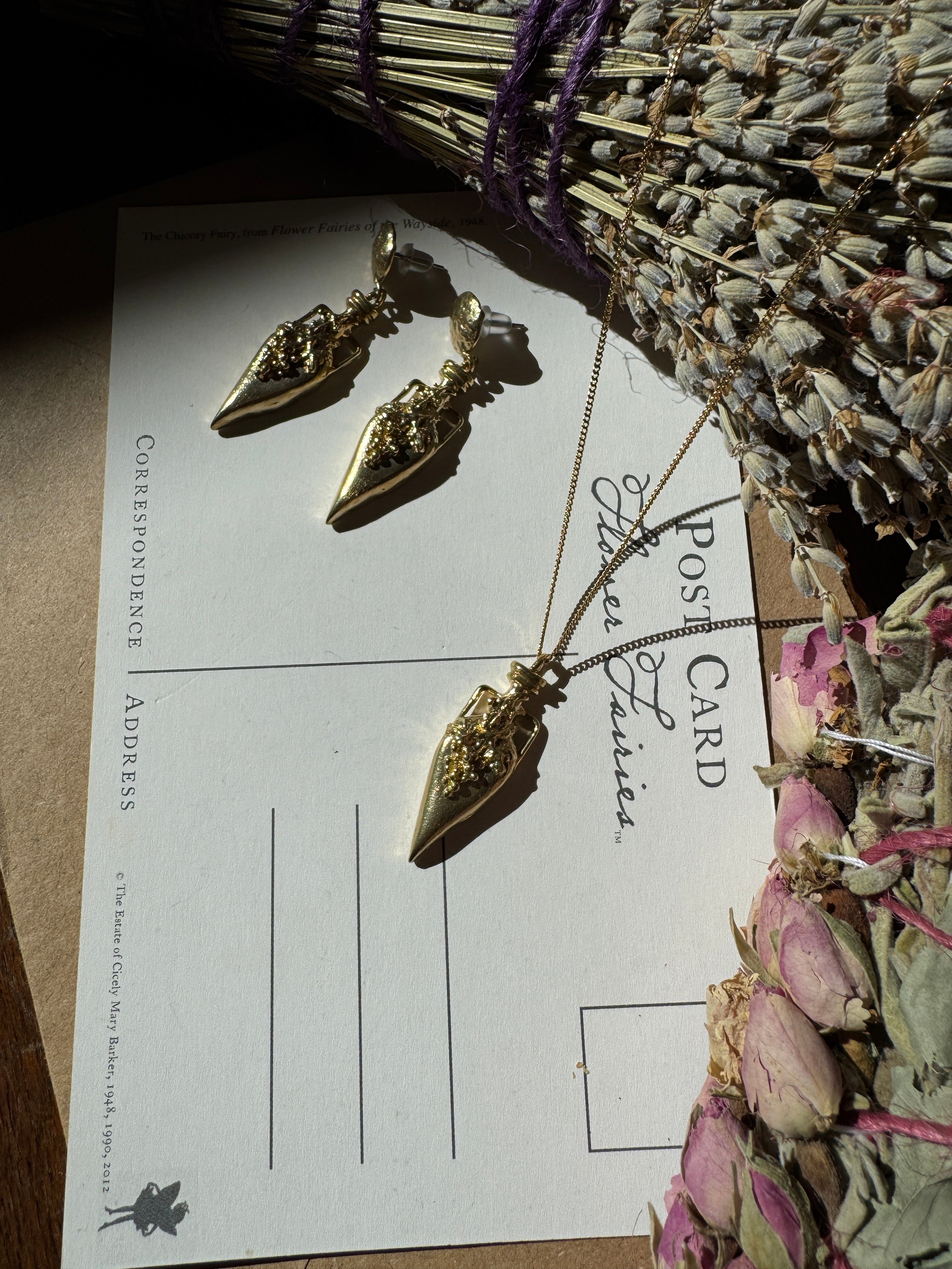 Amfora Pirinç Kolye