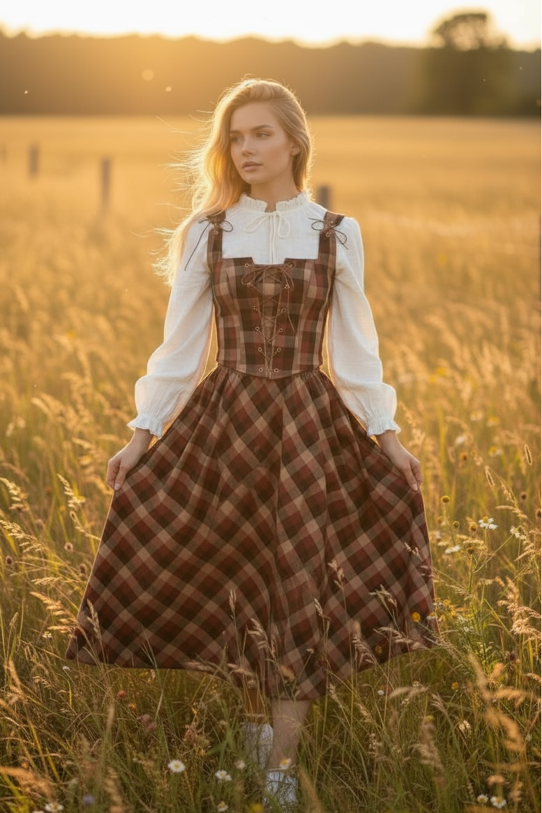 KAHVE-KIZIL EKOSE KORSE BÜSTİYER