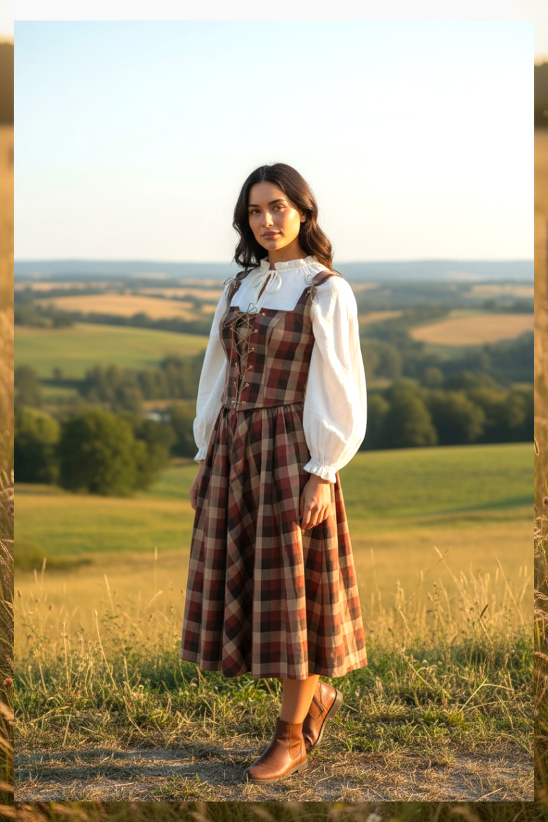 KAHVE-KIZIL EKOSE KORSE BÜSTİYER