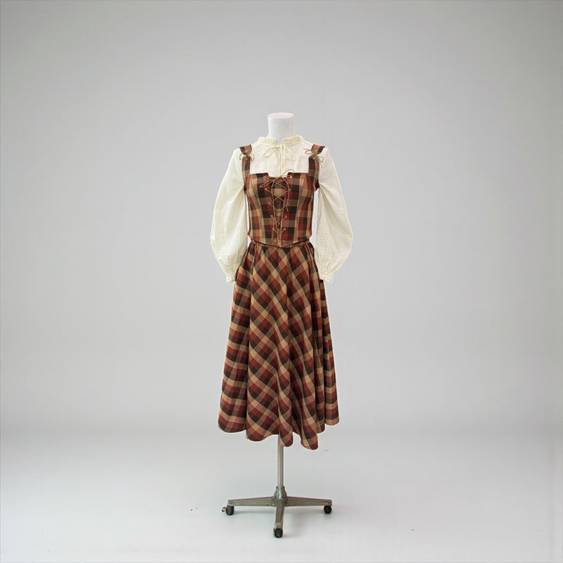 KAHVE-KIZIL EKOSE KORSE BÜSTİYER