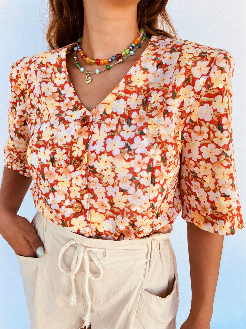 VİNTAGE FLORAL KİMONO GÖMLEK