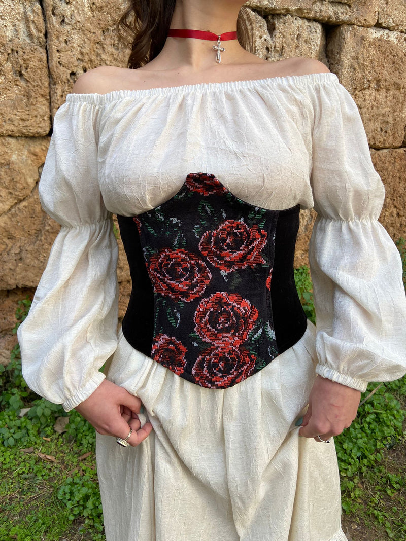 Rose Velvet Waist Corset