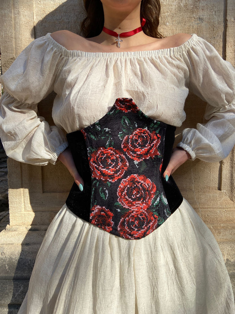 Rose Velvet Waist Corset