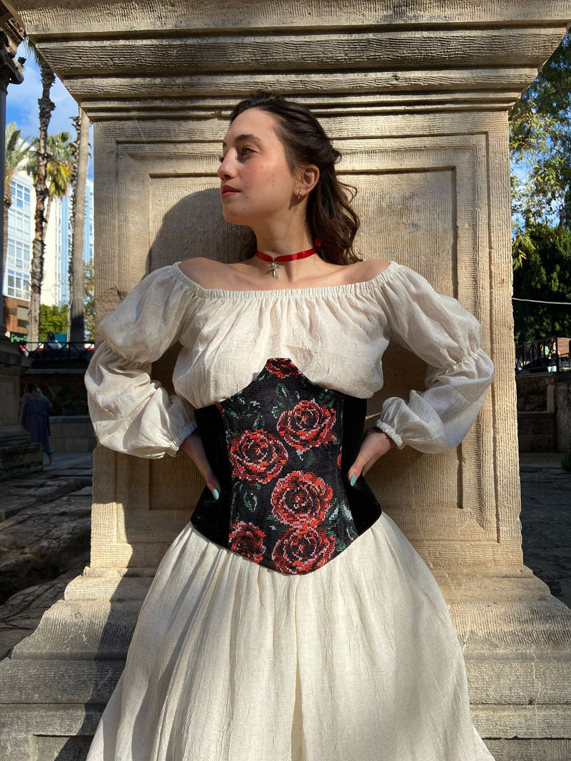 Rose Velvet Waist Corset