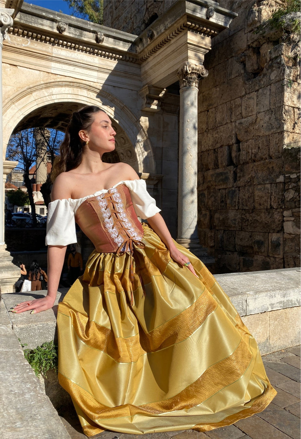 Tarçın Saten Korse Büstiyer