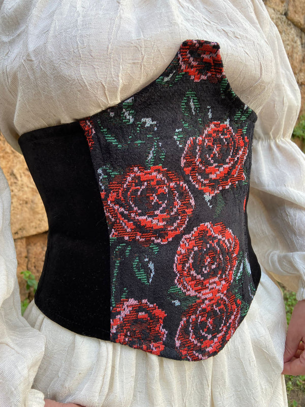 Rose Velvet Waist Corset